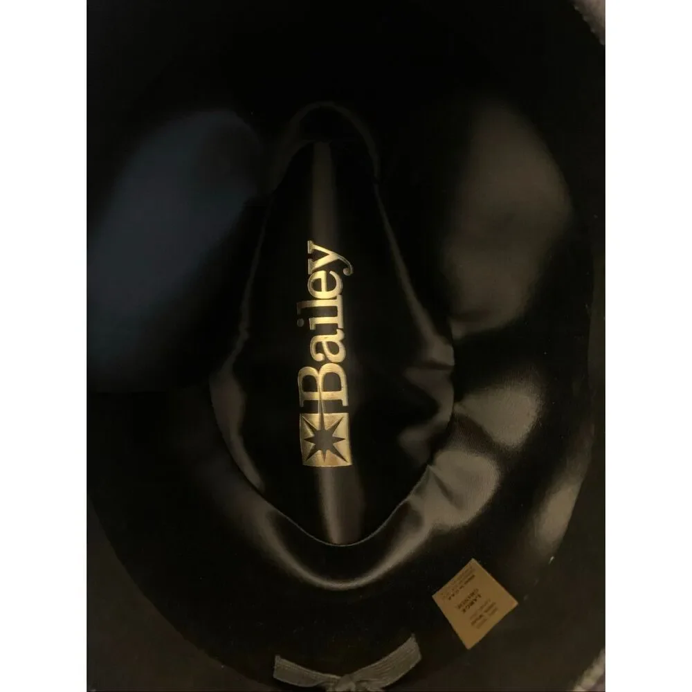 Bailey 100% wool made in USA hat fedora size large NEW WITH  display picture 1